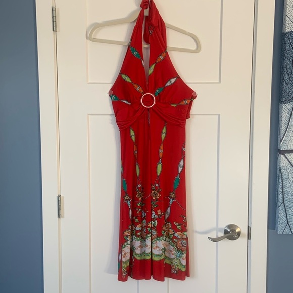 Red Halter dress size medium - Picture 4 of 4